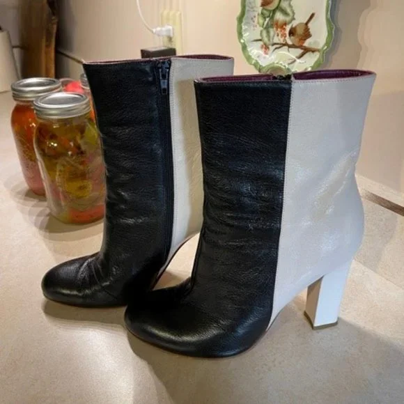 Missoni Black and White Bootie Vero Cuoio Size 40